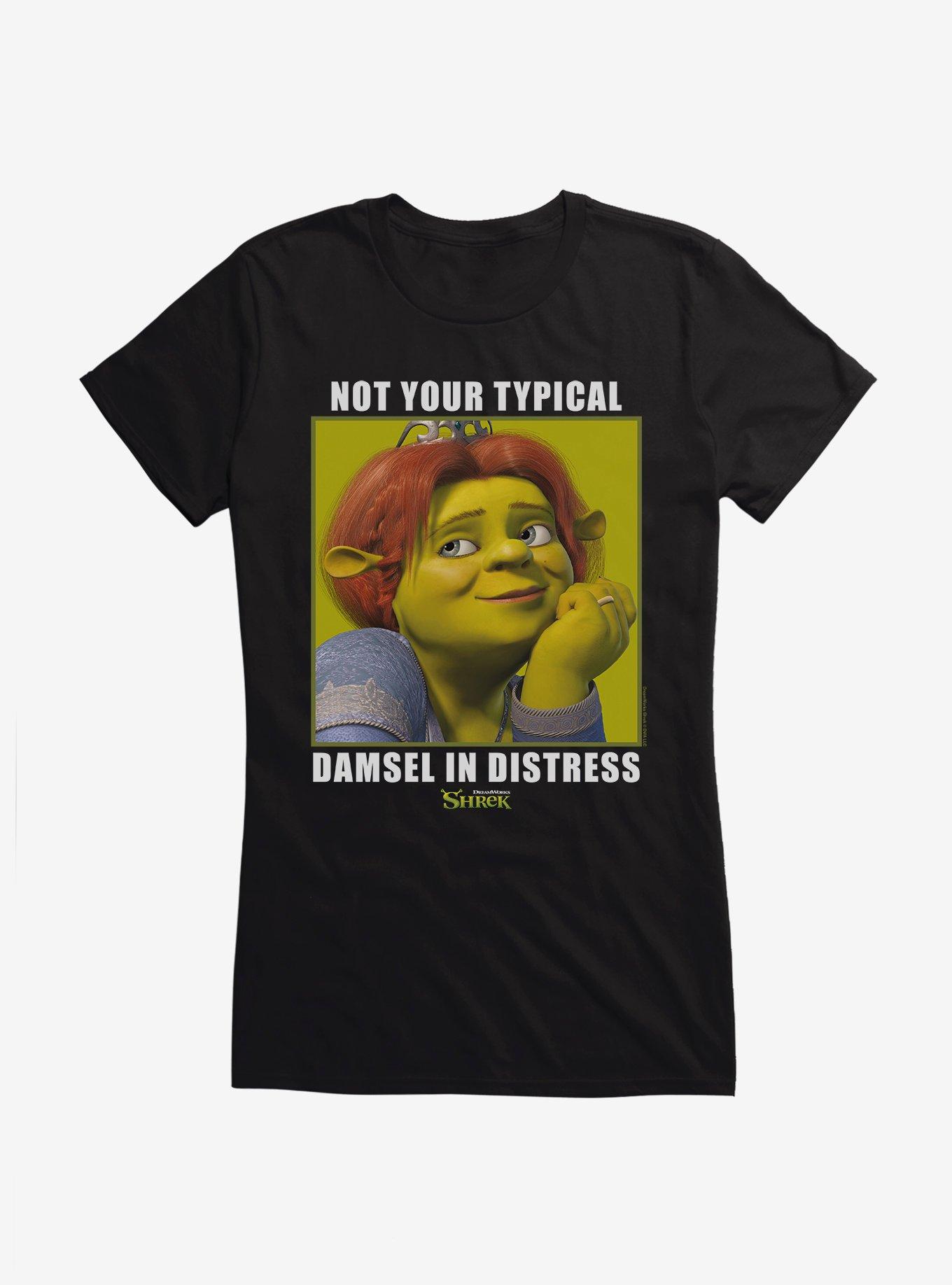 Shrek Not Your Typical Damsel In Distress Girls T-Shirt, BLACK, hi-res