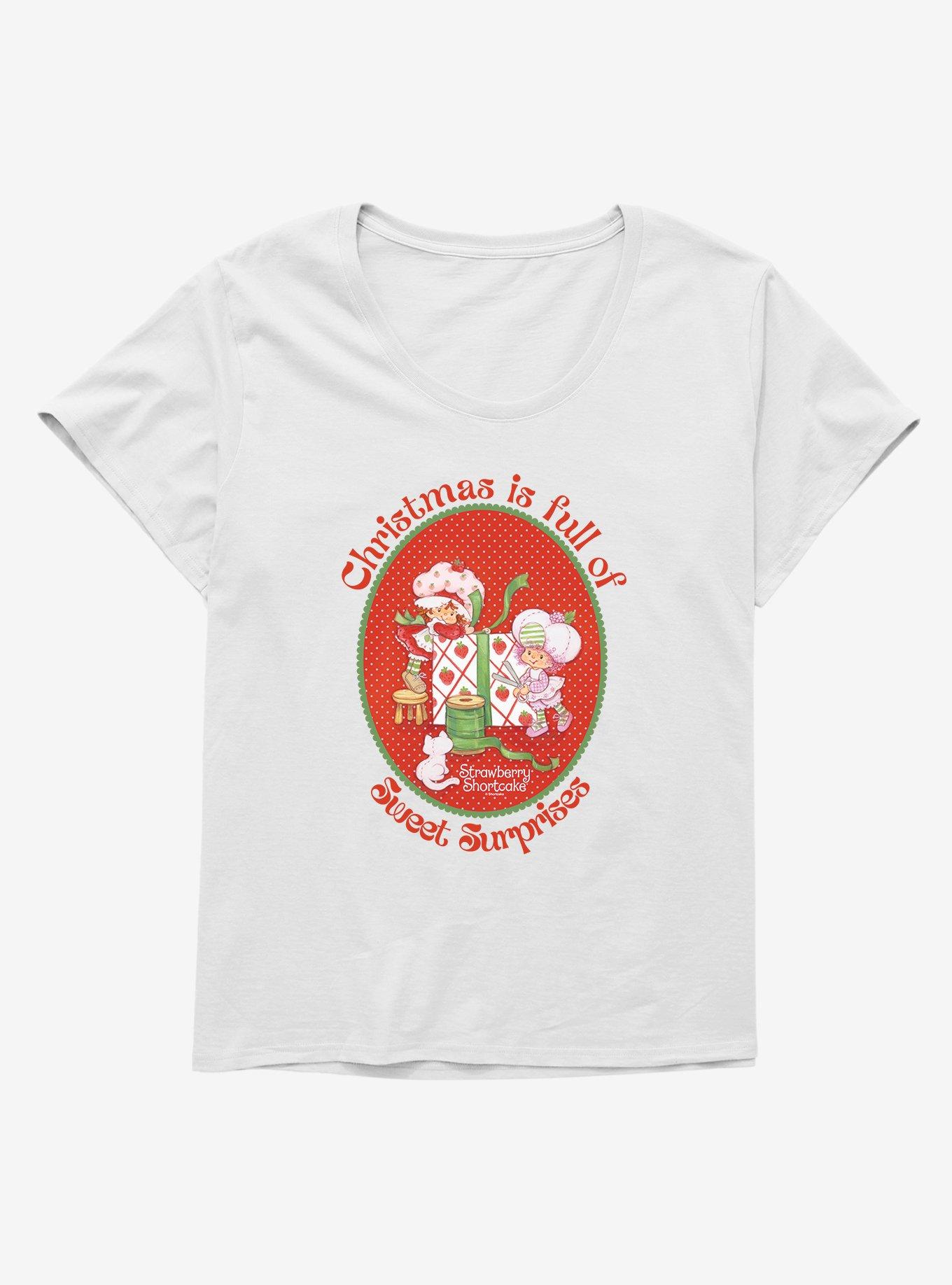 Strawberry Shortcake & Raspberry Tart Christmas Sweet Surprises Girls T-Shirt Plus Size, , hi-res