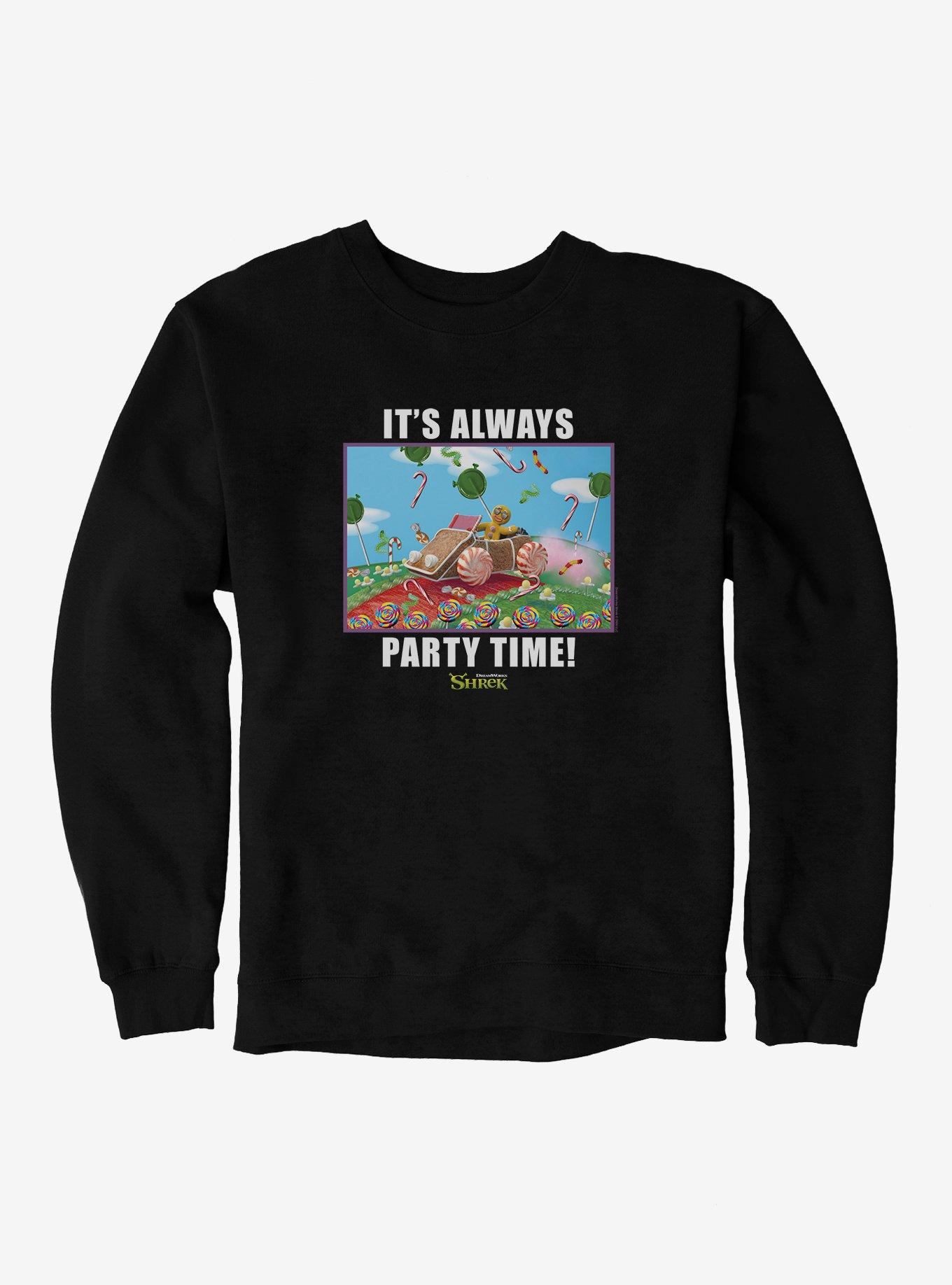 Shrek It's Always Party Time Sweatshirt, BLACK, hi-res