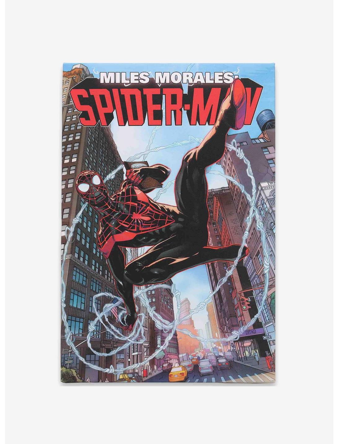 Marvel Spider-Man Miles Morales City Scene Canvas Wall Decor, , hi-res