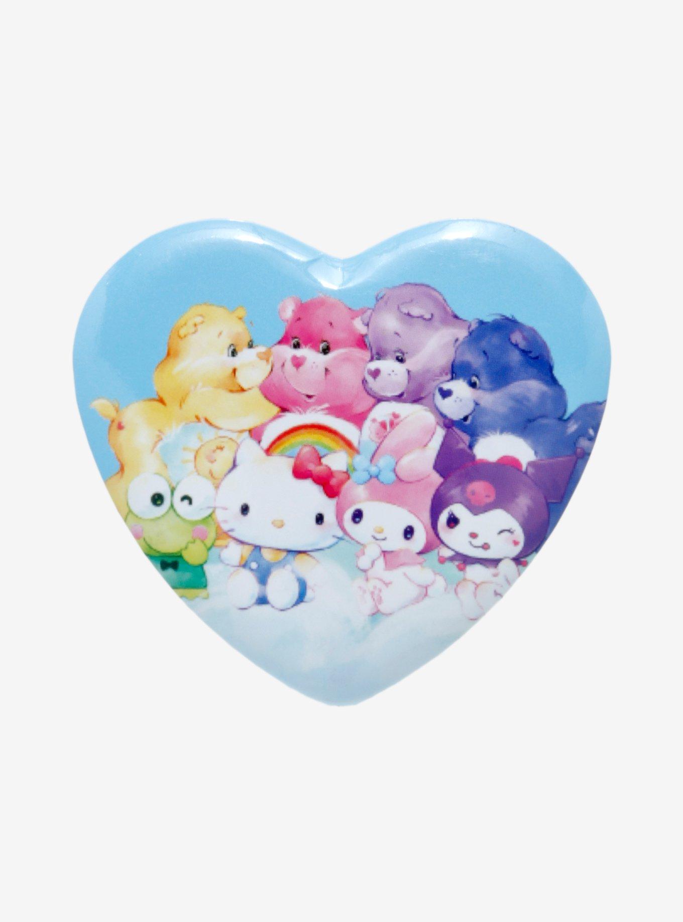 Hello Kitty And Friends X Care Bears Heart Button | Hot Topic