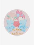 My Melody & My Sweet Piano Bow 3 Inch Button, , hi-res