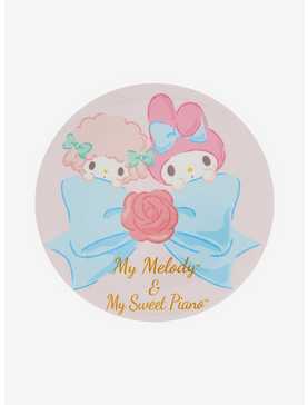 My Melody & My Sweet Piano Bow 3 Inch Button, , hi-res