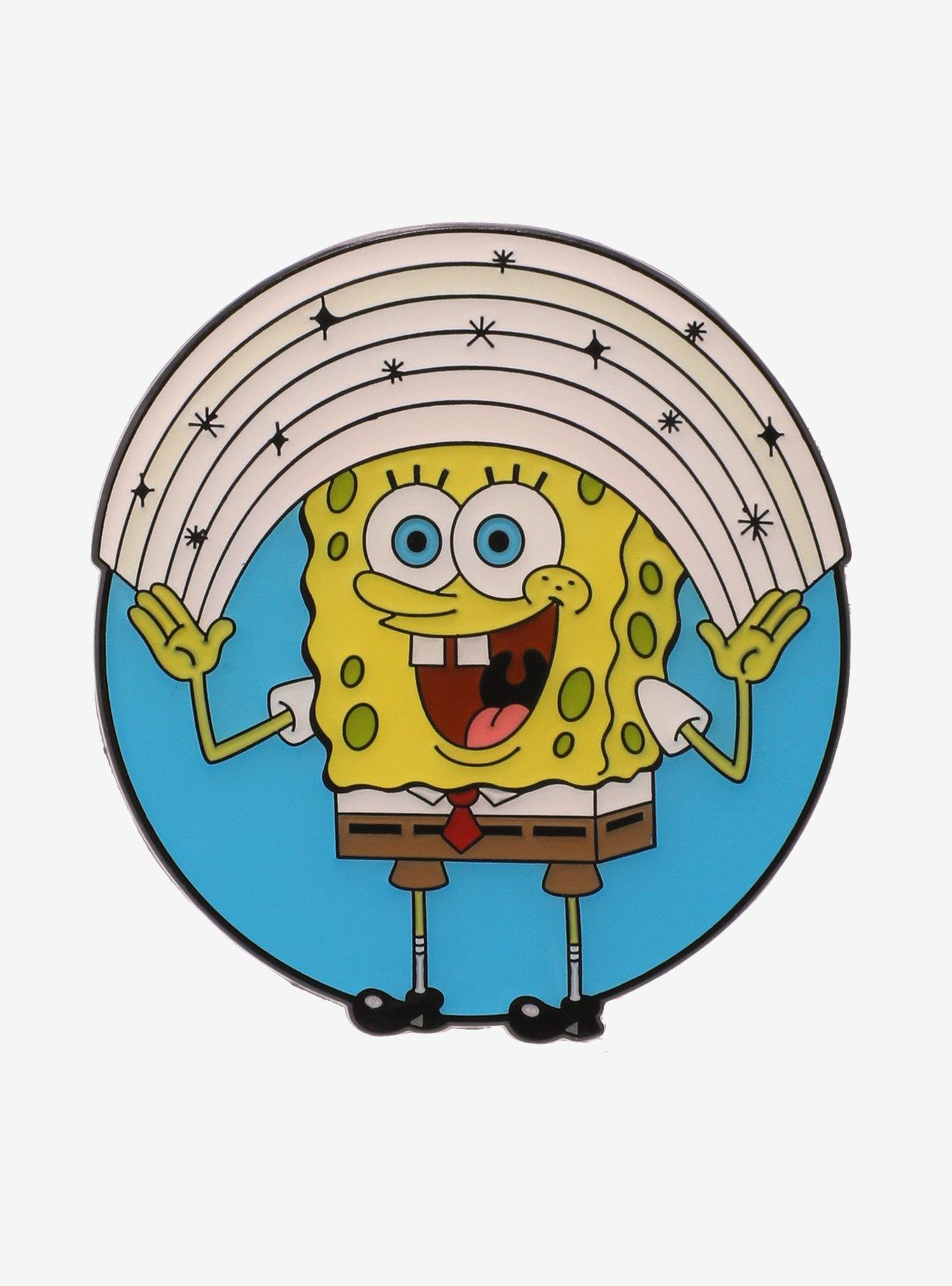 SpongeBob SquarePants Rainbow Color Changing Enamel Pin - BoxLunch Exclusive, , hi-res
