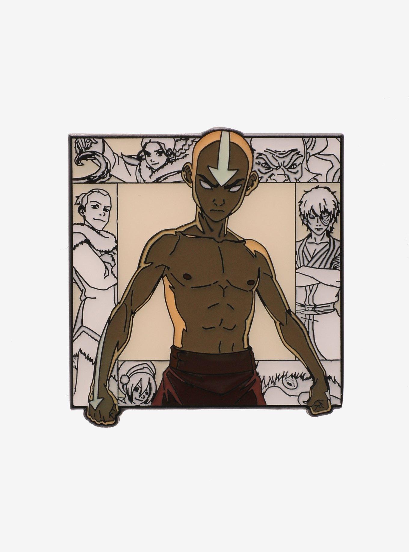 Avatar: The Last Airbender Aang Portrait Color Changing Enamel Pin - BoxLunch Exclusive