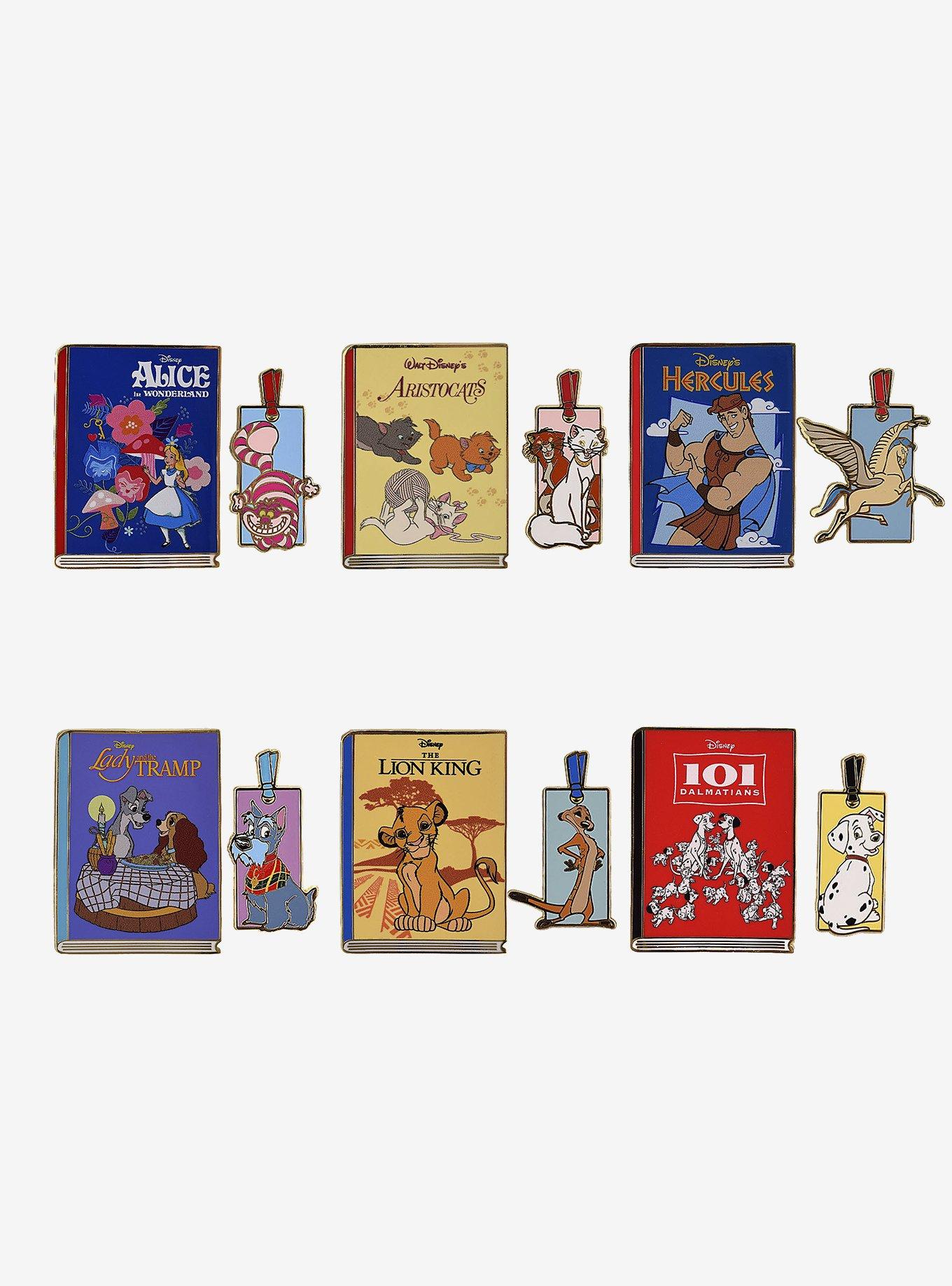 Disney Classics Book and Bookmark Blind Box Enamel Pin Pair — BoxLunch Exclusive, , hi-res