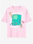 Adventure Time BMO Angry Face Boyfriend Fit Girls T-Shirt, MULTI, hi-res