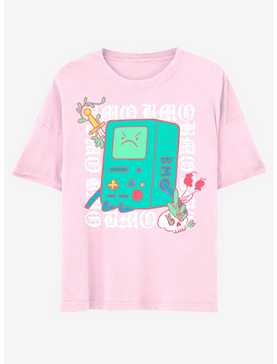 Adventure Time BMO Angry Face Boyfriend Fit Girls T-Shirt, , hi-res