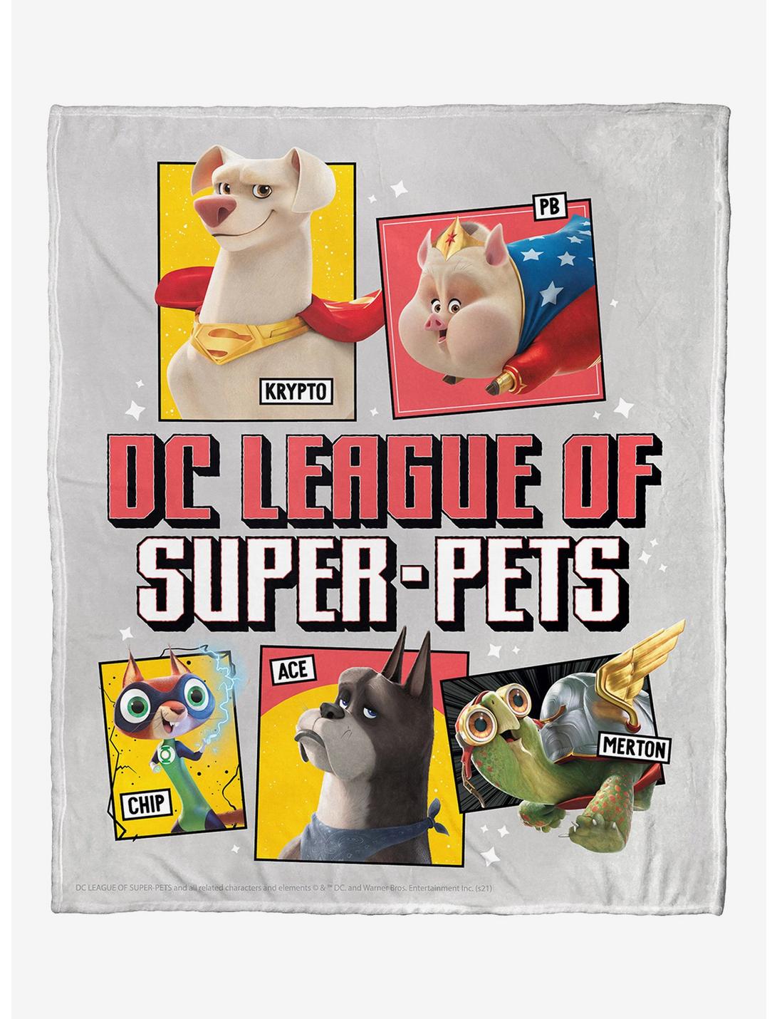 DC League Of Super-Pets Unite Silk Touch Throw Blanket, , hi-res