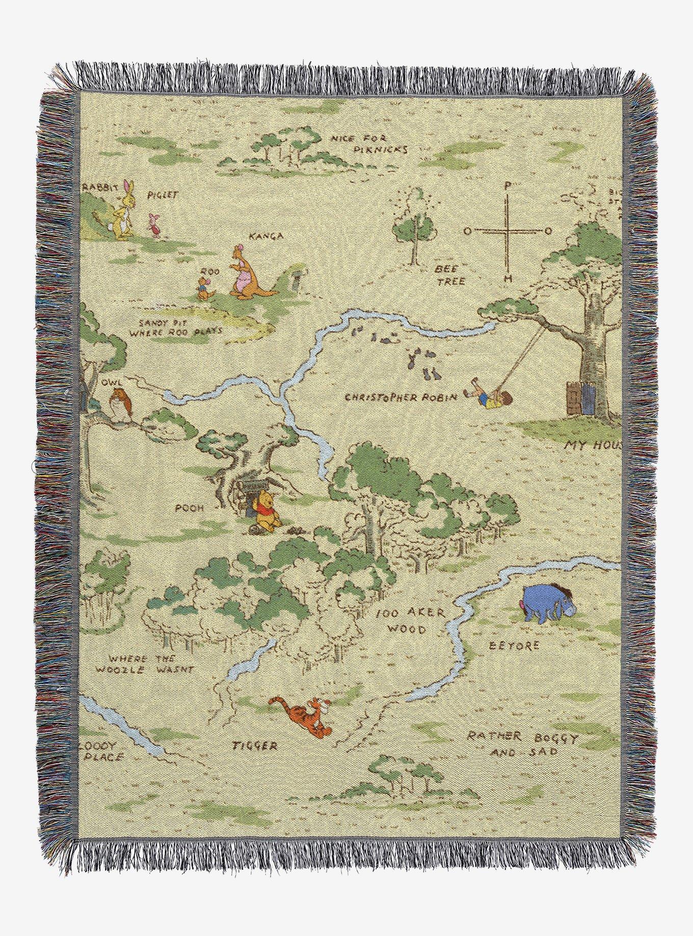 Disney Winnie The Pooh Hundred Acre Woods Tapestry Throw, , hi-res