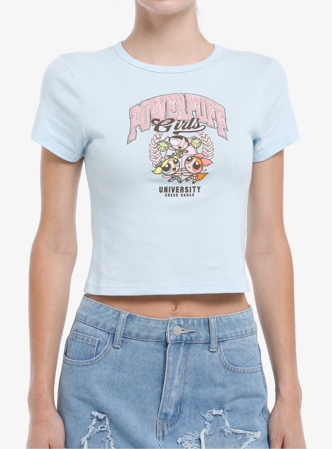 The Powerpuff Girls Crest Boyfriend Fit Girls T-Shirt, , hi-res