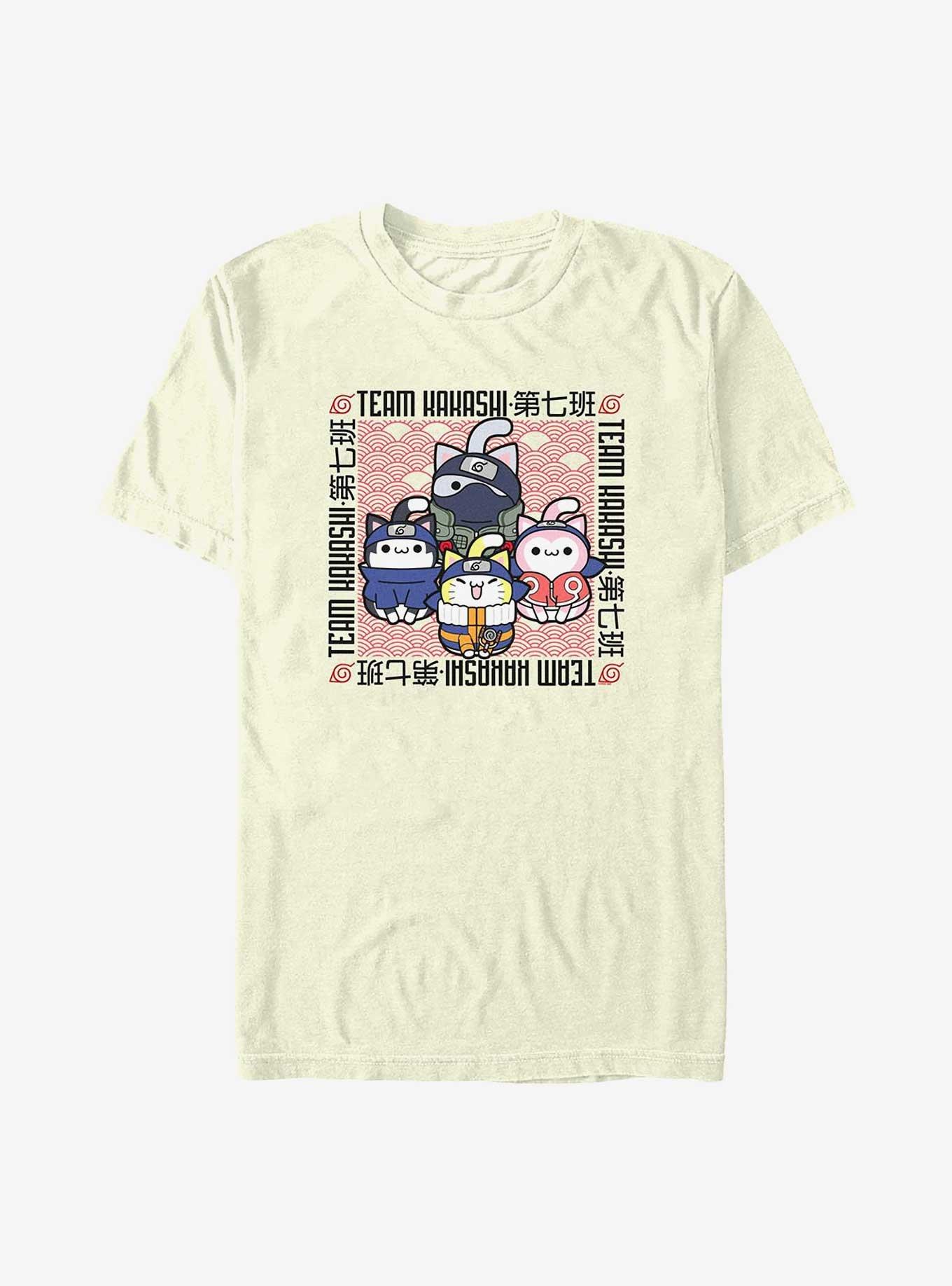 Naruto Nyaruto Team Kakashi Cats T-Shirt