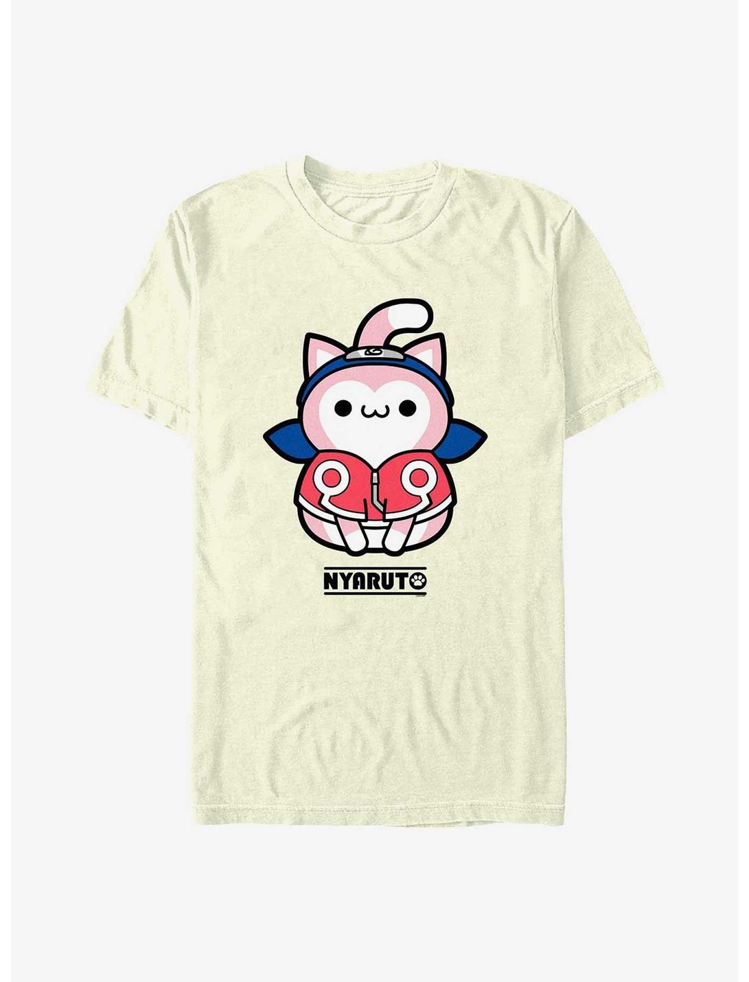 Naruto Nyaruto Sakura Cat T-Shirt, NATURAL, hi-res