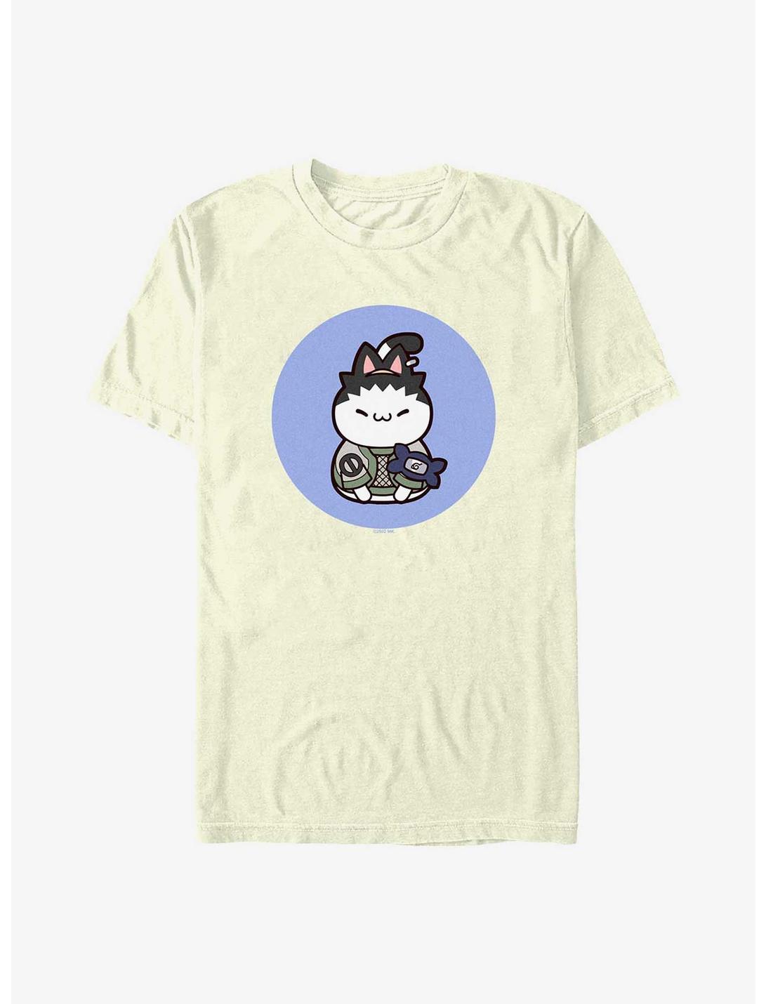 Naruto Cat Shikamaru T-Shirt, NATURAL, hi-res