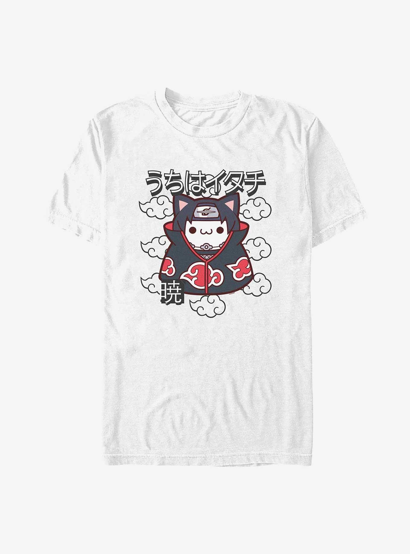 Naruto Itachi Cat Clouds T-Shirt, , hi-res