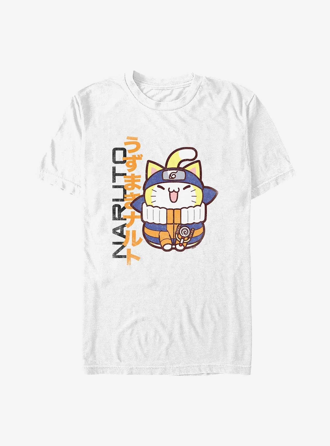 Naruto Ninja Cat Naruto T-Shirt, WHITE, hi-res