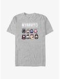 Naruto Nyaruto Cat Lineup T-Shirt, ATH HTR, hi-res