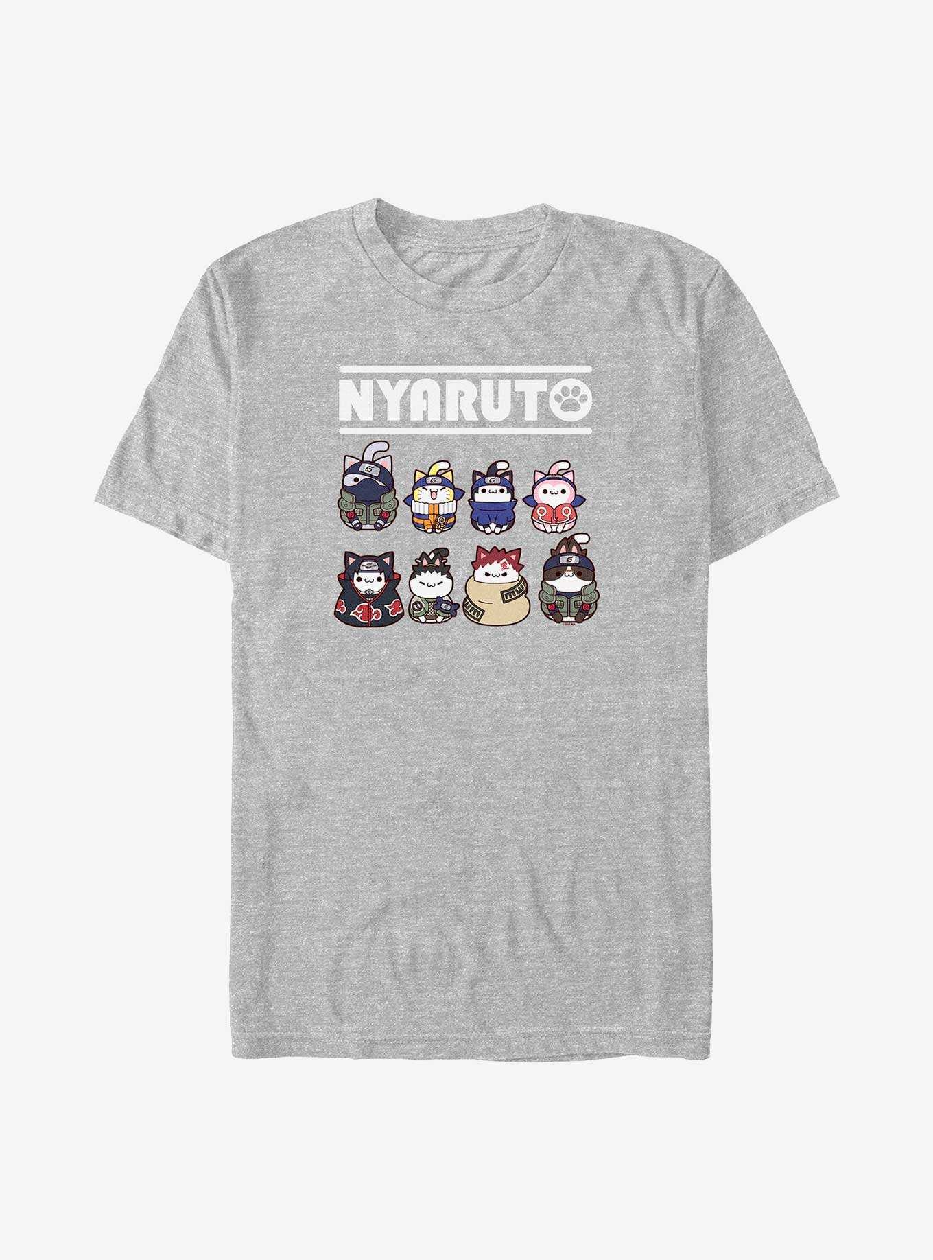 Naruto Nyaruto Cat Lineup T-Shirt, , hi-res