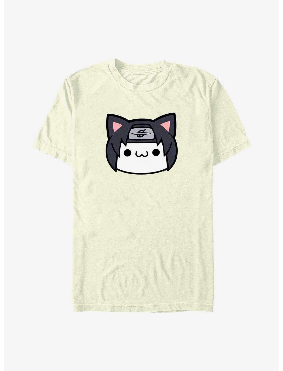 Naruto Itachi Cat Face T-Shirt, NATURAL, hi-res