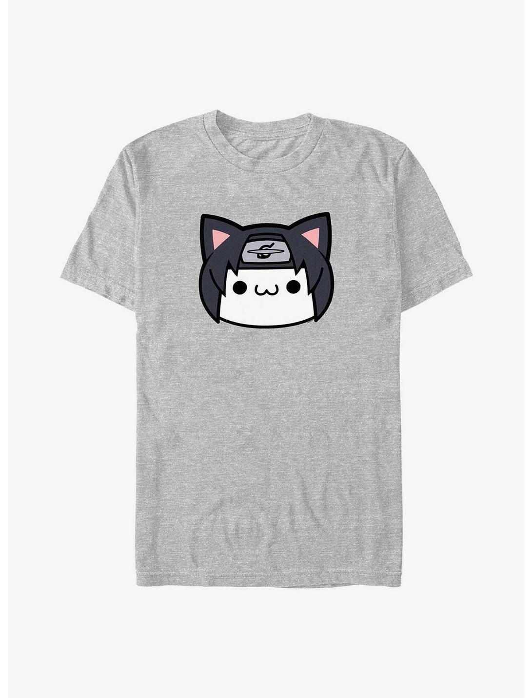 Naruto Itachi Cat Face T-Shirt, ATH HTR, hi-res