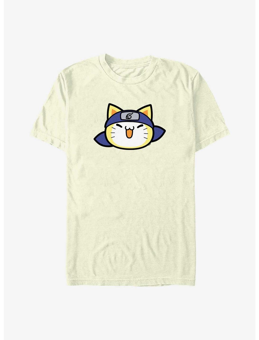 Naruto Naruto Cat Face T-Shirt, NATURAL, hi-res