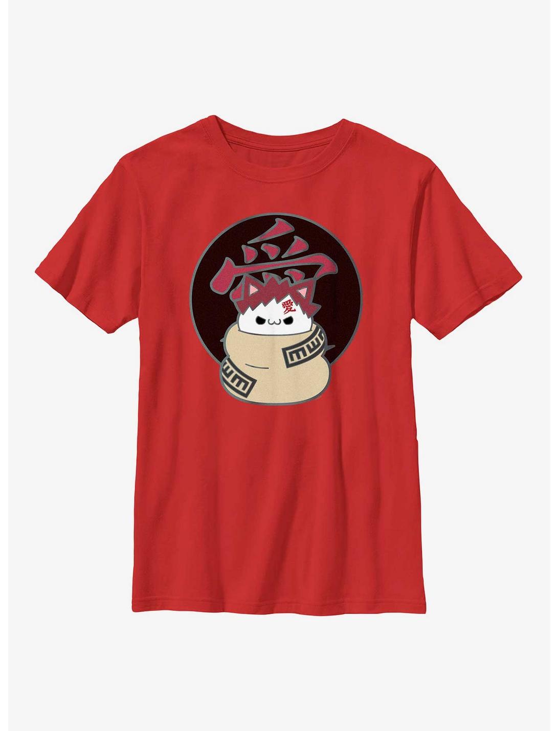 Naruto Gaara Cat Youth T-Shirt, RED, hi-res
