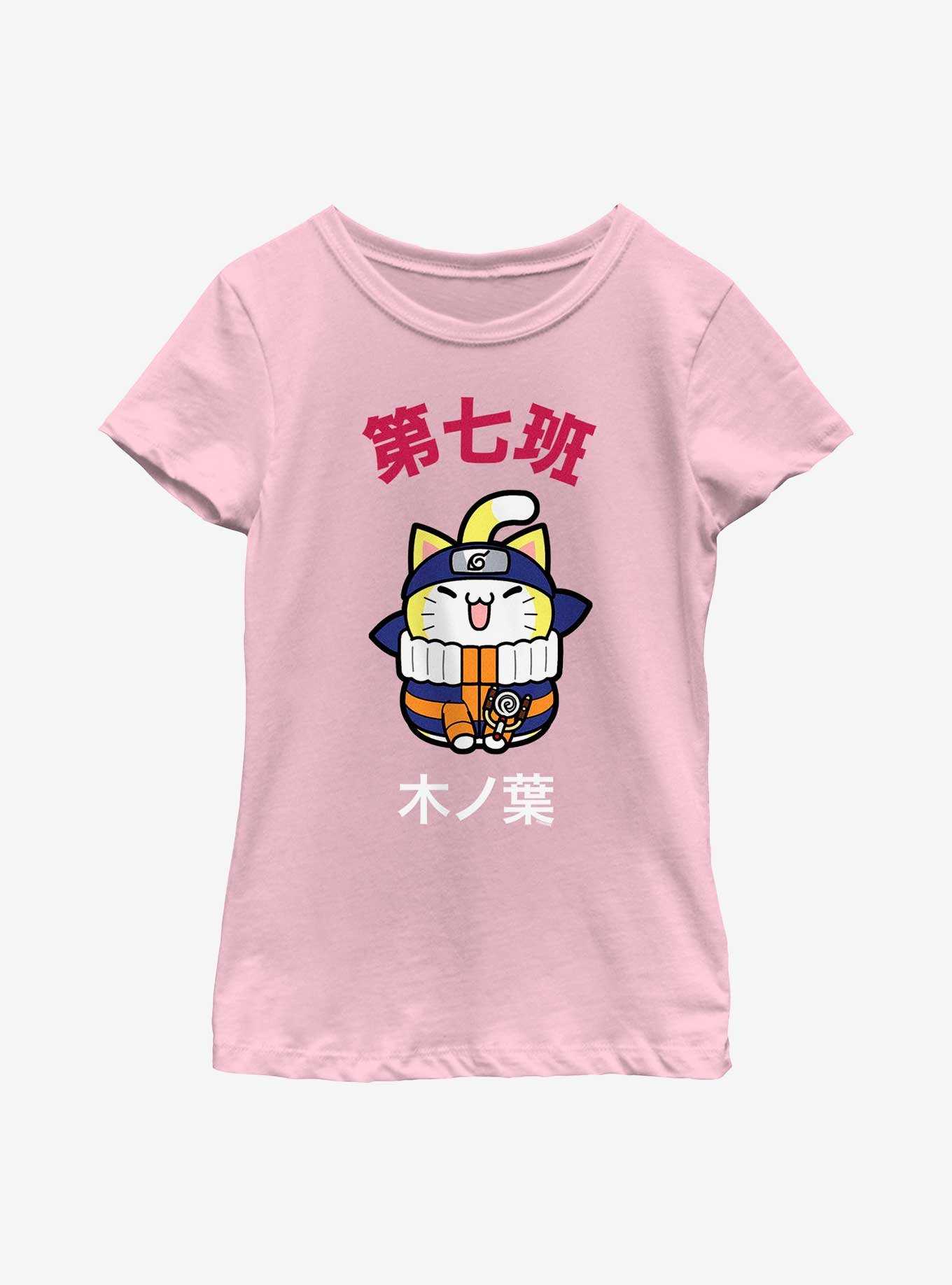 Naruto Nyaruto Cat Youth Girls T-Shirt, , hi-res