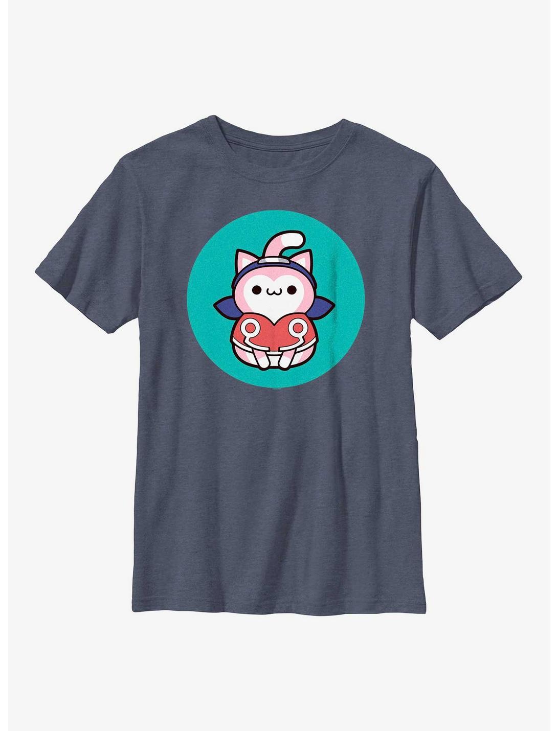 Naruto Cat Sakura Youth T-Shirt, NAVY HTR, hi-res