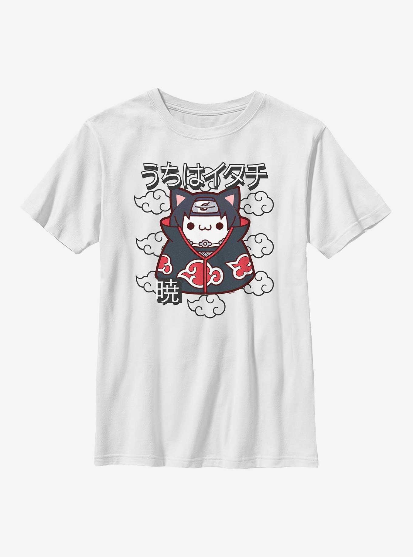 Naruto Itachi Cat Clouds Youth T-Shirt, , hi-res