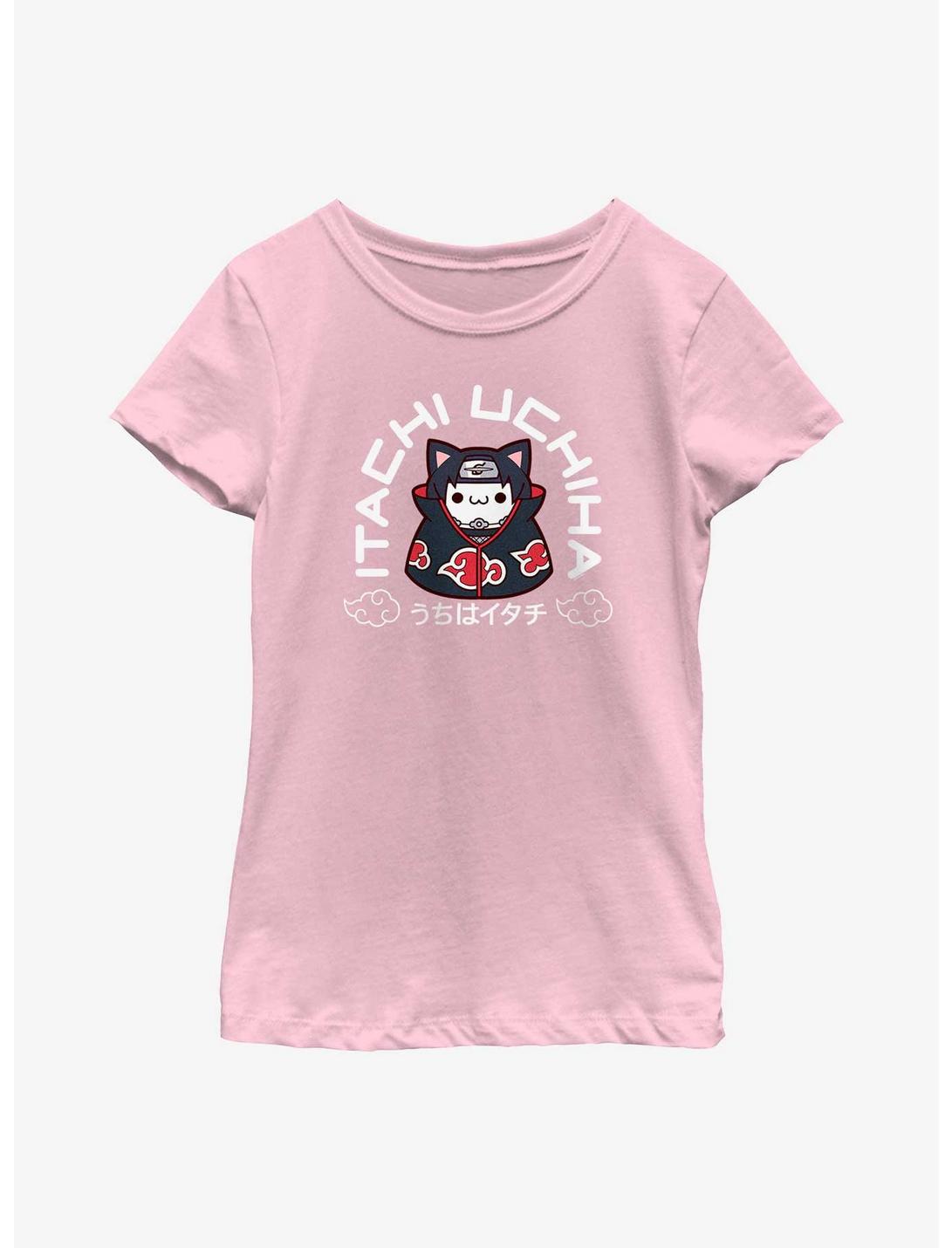 Naruto Ninja Cat Itachi Uchiha Youth Girls T-Shirt, PINK, hi-res