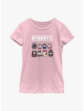 Naruto Nyaruto Cat Lineup Youth Girls T-Shirt, , hi-res