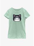 Naruto Itachi Cat Face Youth Girls T-Shirt, MINT, hi-res