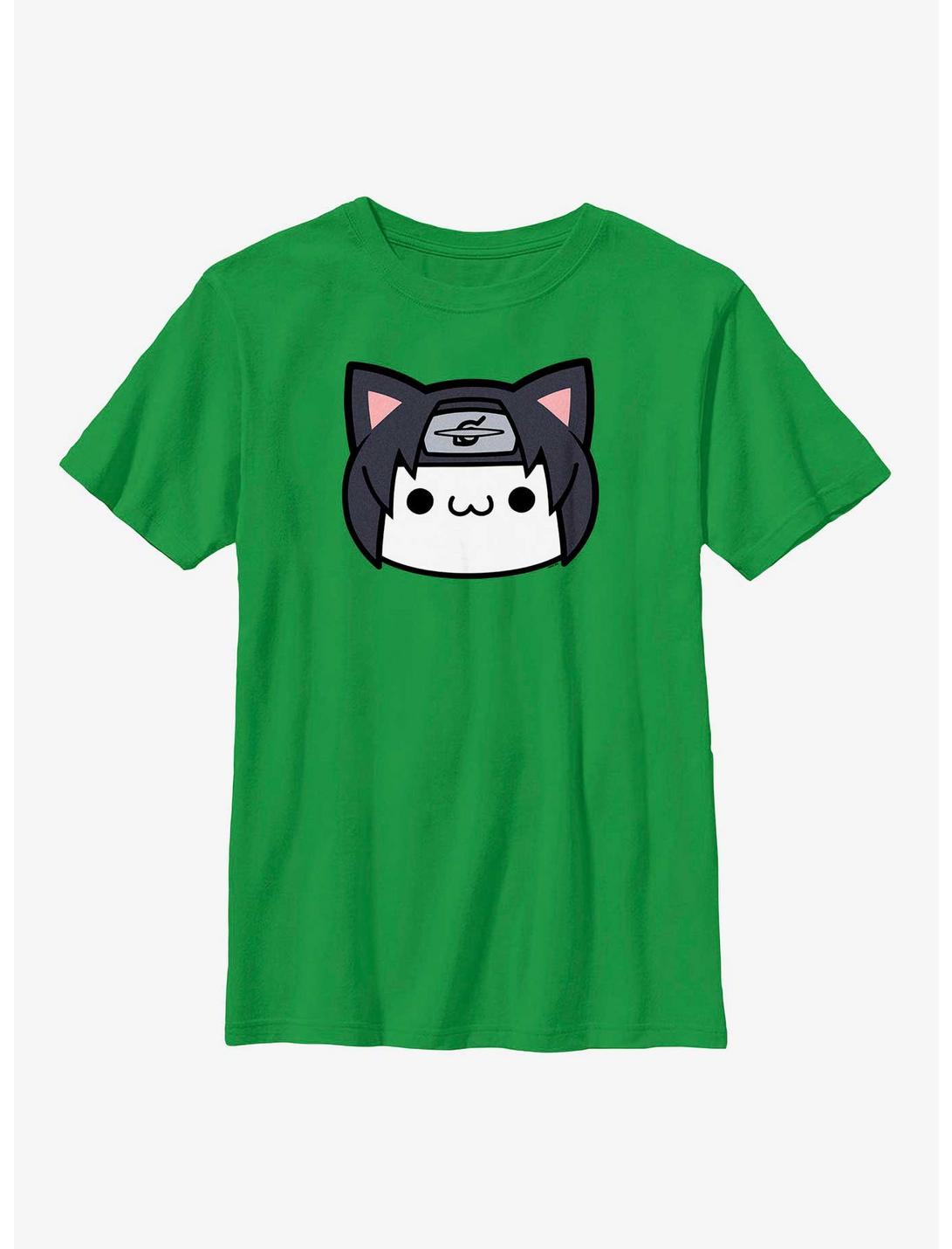 Naruto Itachi Cat Face Youth T-Shirt, KELLY, hi-res
