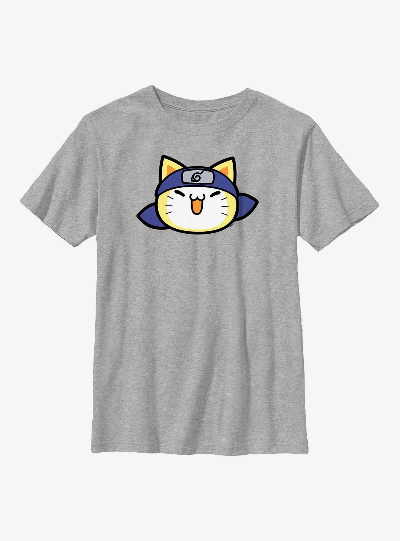 Naruto Naruto Cat Face Youth T-Shirt, ATH HTR, hi-res