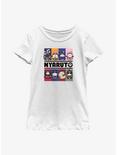 Naruto Nyaruto Cats Meow Youth Girls T-Shirt, WHITE, hi-res