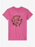 Yellowcard Flower Logo Boyfriend Fit Girls T-Shirt, BURGUNDY, hi-res
