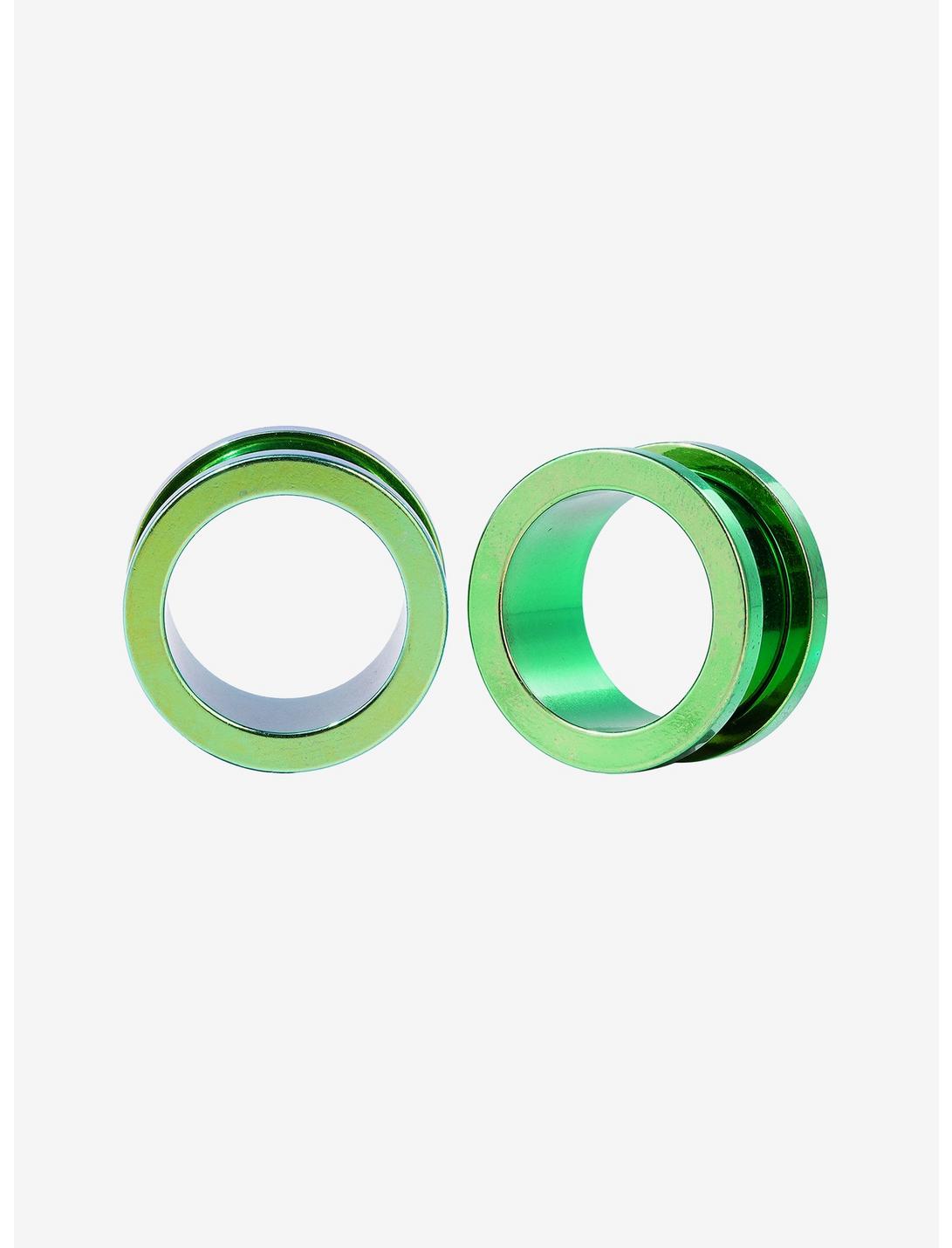 Steel Anodized Green Eyelet Plug 2 Pack, MULTI, hi-res
