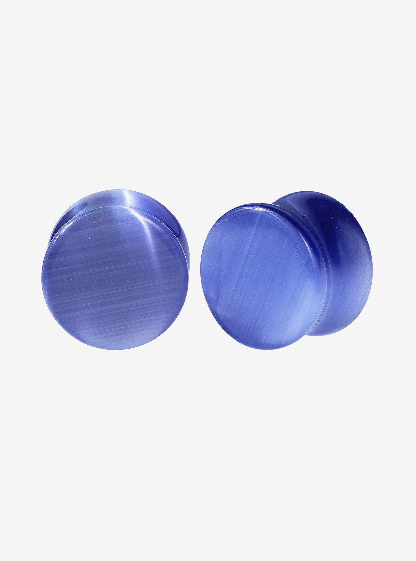 Cat's Eye Stone Purple Plug 2 Pack, MULTI, hi-res
