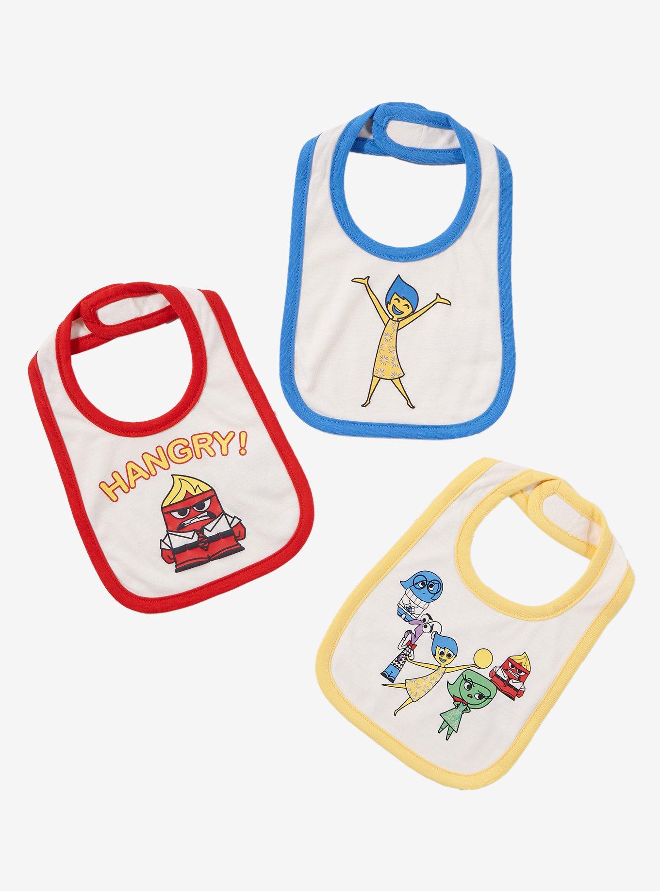 Disney Pixar Inside Out Emotions Bib Set - BoxLunch Exclusive, , hi-res