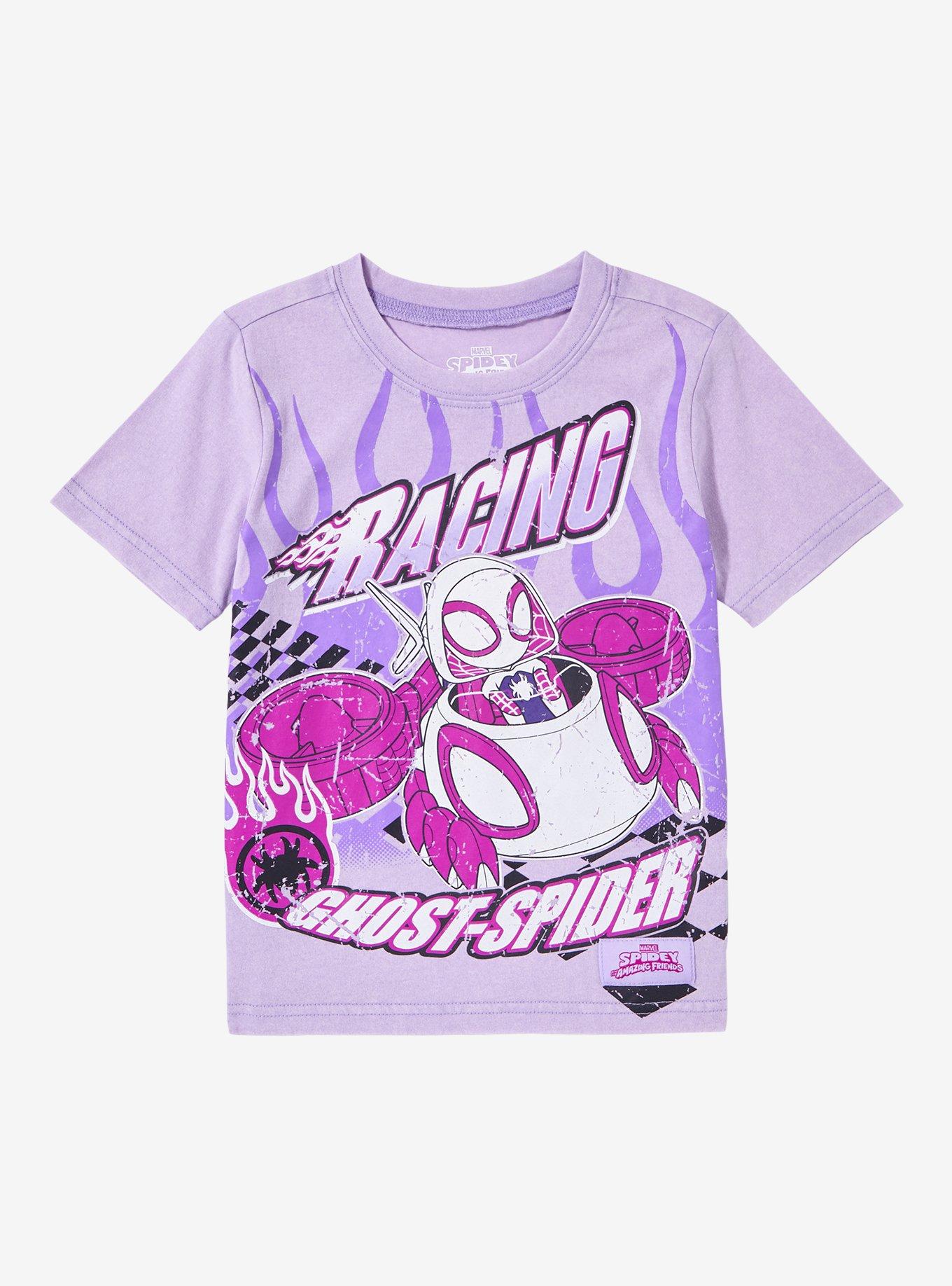 Marvel Spider-Man Ghost-Spider Racing Toddler T-Shirt - BoxLunch Exclusive, PURPLE, hi-res