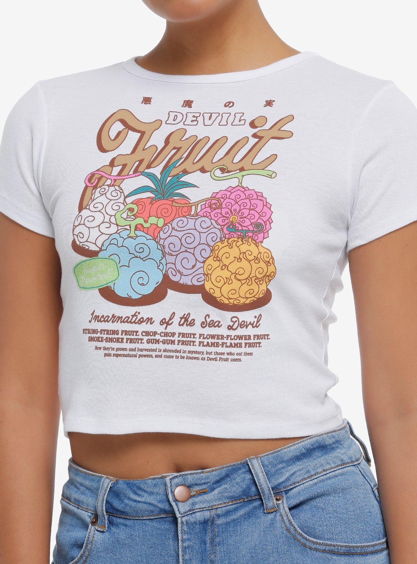 One Piece Devil Fruits Ribbed Girls Baby T-Shirt, , hi-res