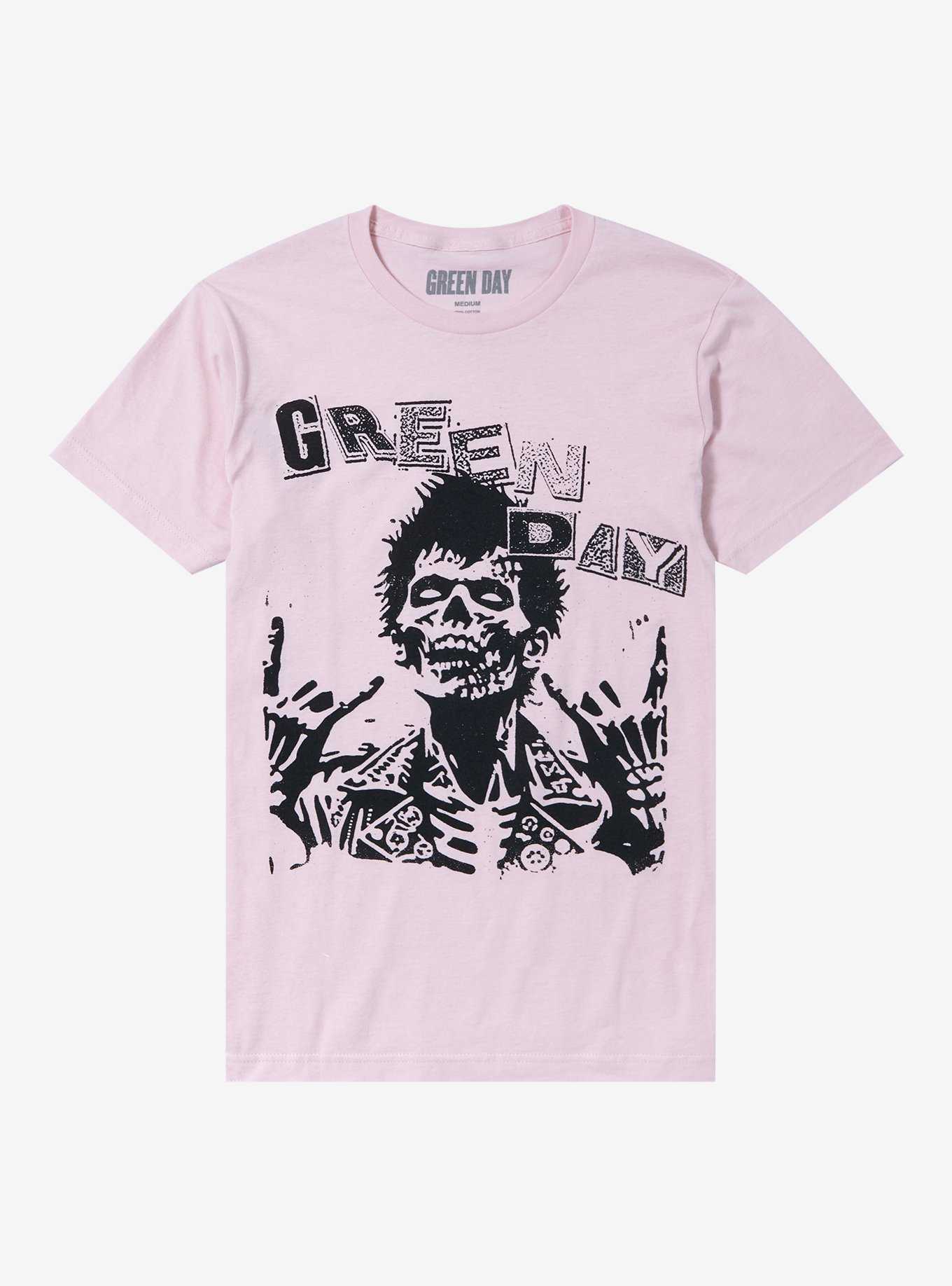 Green Day Zombie Rocker Pastel Boyfriend Fit Girls T-Shirt, , hi-res