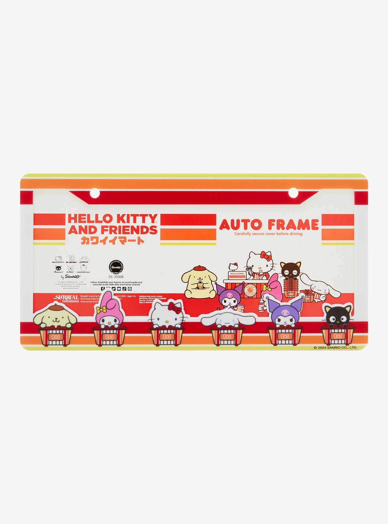 Sanrio Hello Kitty and Friends Kawaii Mart License Plate Frame - BoxLunch Exclusive