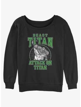 Attack on Titan Beast Titan Zeke Girls Slouchy Sweatshirt, , hi-res