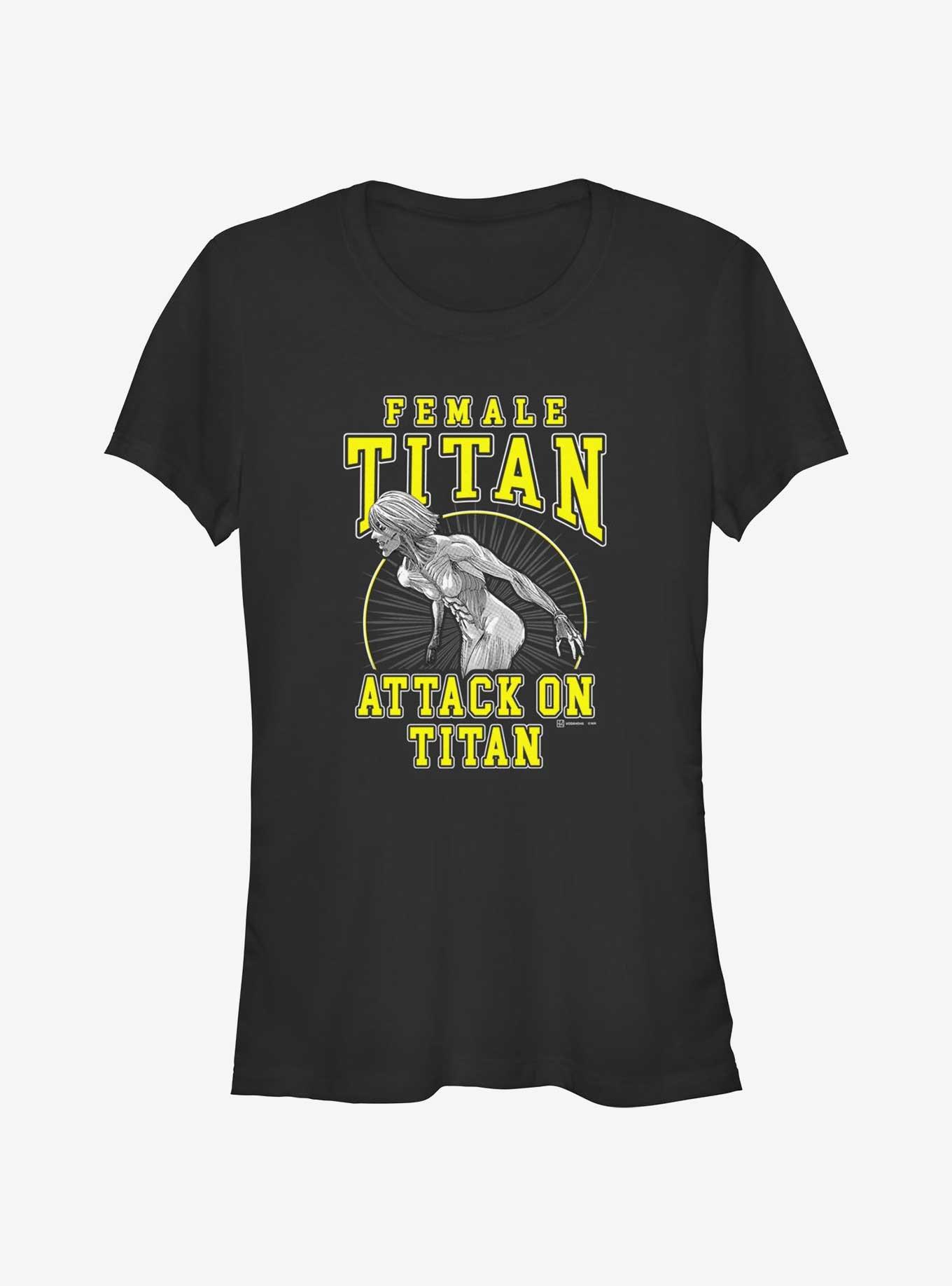 Attack on Titan Female Titan Annie Girls T-Shirt, BLACK, hi-res