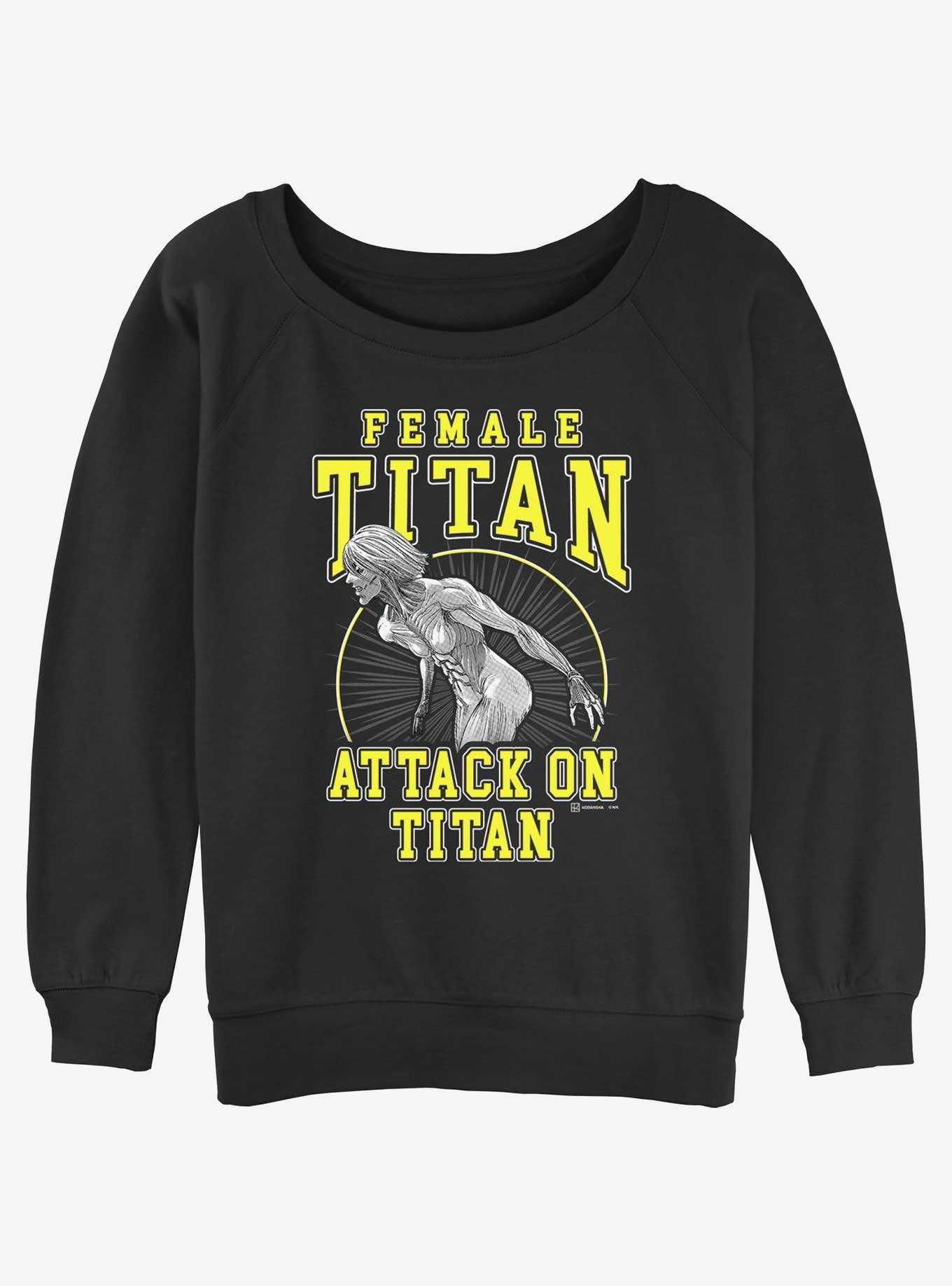 Attack on Titan Female Titan Annie Girls Slouchy Sweatshirt, , hi-res