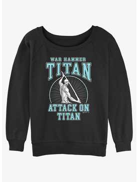 Attack on Titan War Hammer Titan Lara Tybur Girls Slouchy Sweatshirt, , hi-res