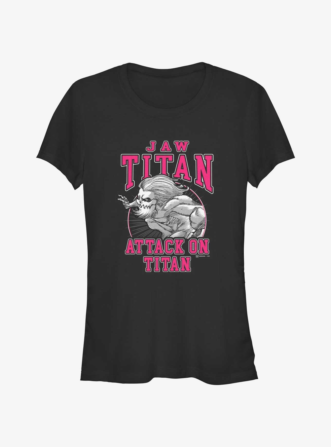 Attack on Titan Jaw Titan Falco Girls T-Shirt, BLACK, hi-res
