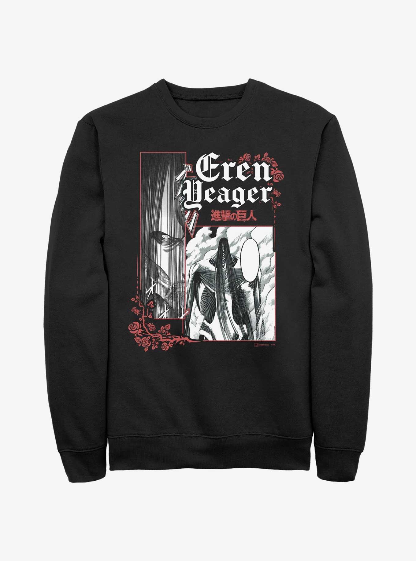 Attack on Titan Goth Colossal Titan Eren Sweatshirt, , hi-res