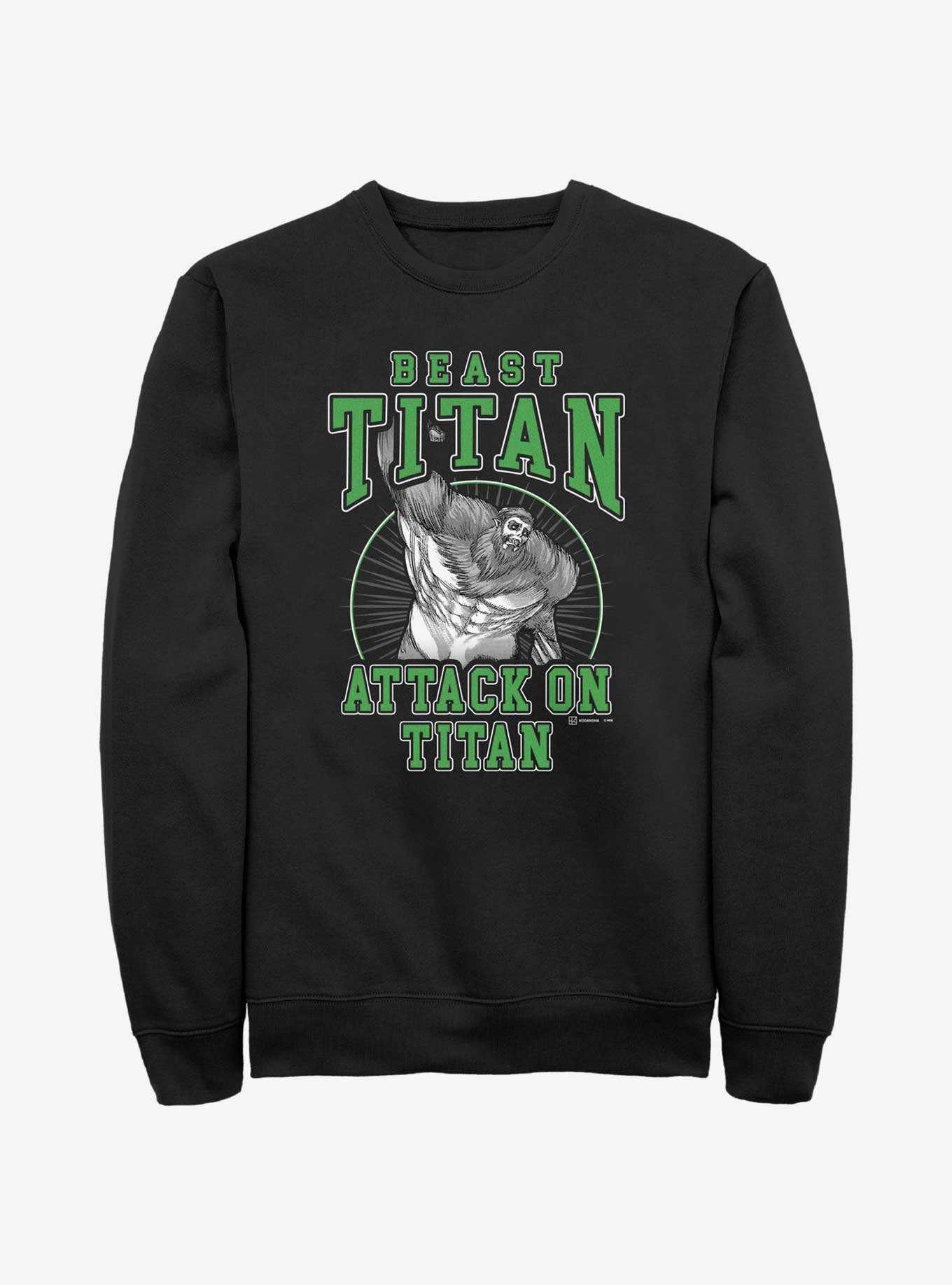 Attack on Titan Beast Titan Zeke Sweatshirt, , hi-res